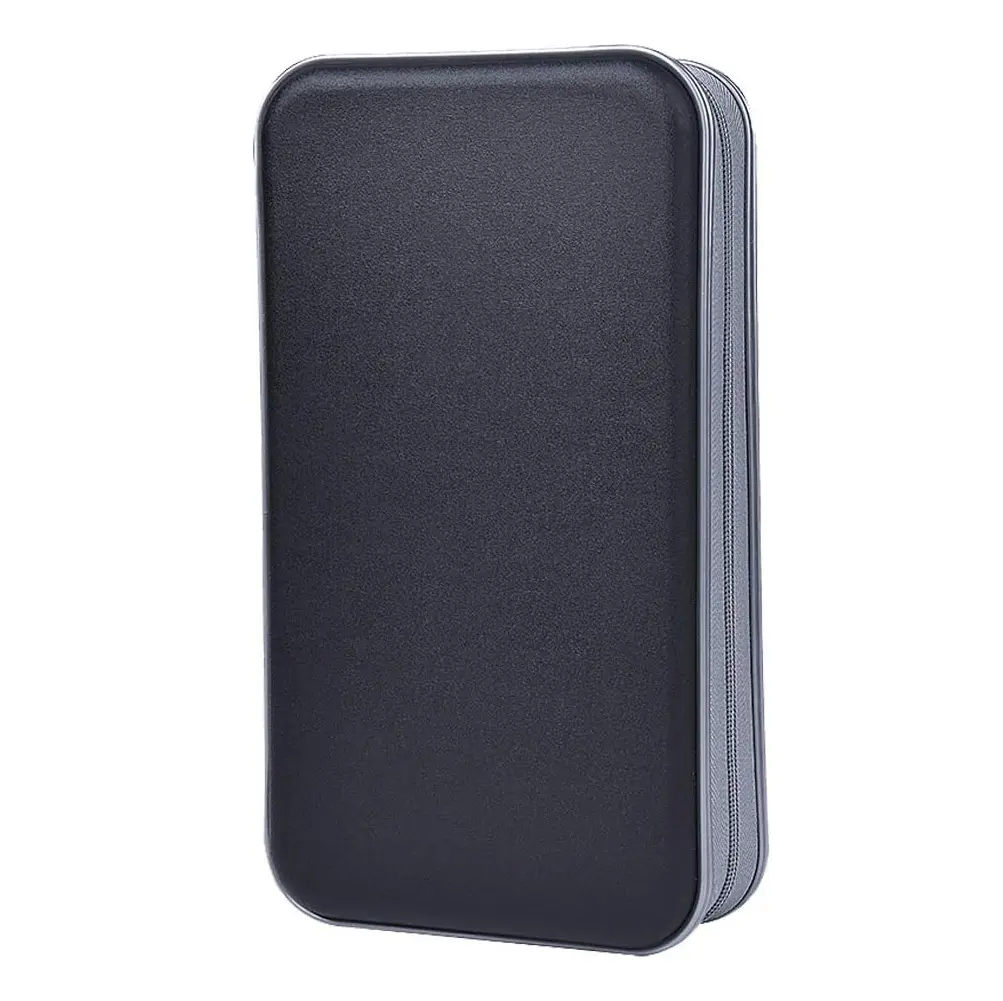CD Case,96 Capacity CD Holder Hard Plastic Durable CD Storage Wallet Protection CD/DVD Case Holder For Car Home Travel(96 Capacity,Black)