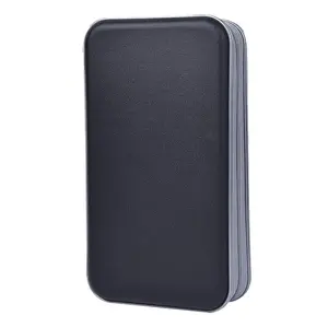 CD Case,96 Capacity CD Holder Hard Plastic Durable CD Storage Wallet Protection CD/DVD Case Holder For Car Home Travel(96 Capacity,Black)