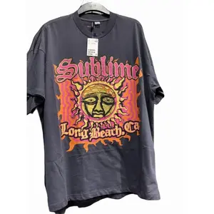 Sublime Long Beach CA Sun Graphic T-Shirt, Band Merch Tee Vintage Style Grunge Rock Aesthetic Top