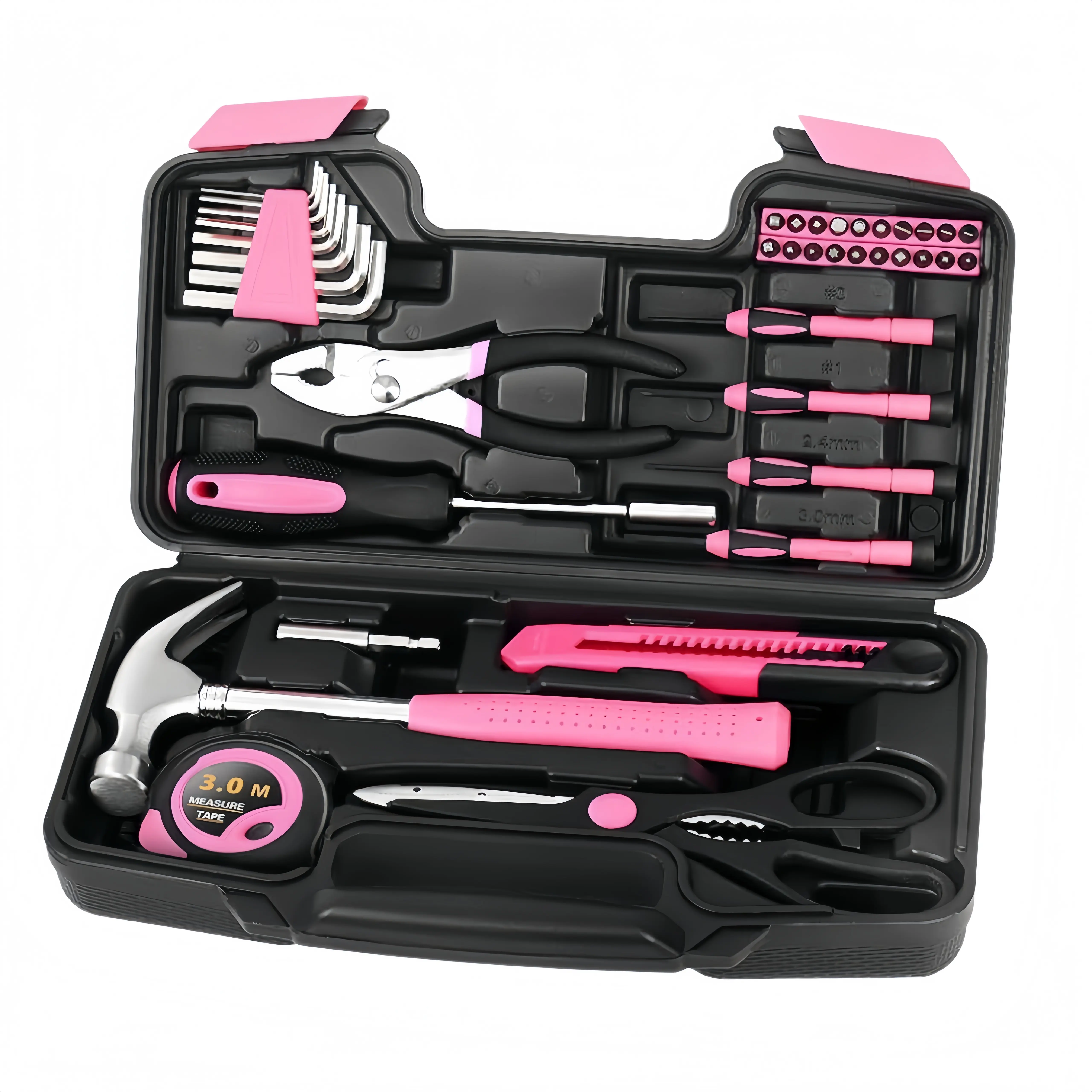 39-Piece Household Tool Set, Home Repair Tool Kit with Toolbox Storage Case, Essential Hand Tools for DIY, Crafts & Everyday Repairs