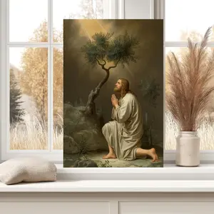 Garden of Gethsemane, Picture of Jesus Praying, Jesus Painting, Christian Printable Art, Bible Art, Jesus Print, Christian Art, Jesus Poster