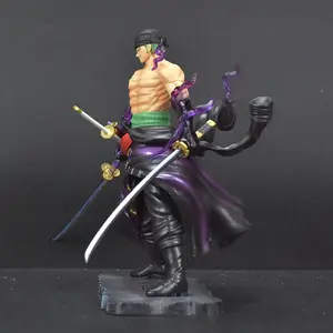 25cm One Piece Figurine Sky Painting Zoro Anime Figure Yama Roronoa Zoro Figures Wano Model PVC Desktop Statue Ornament Toy Gift