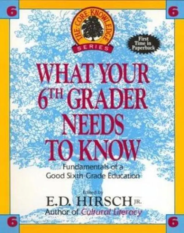USED Book - What Your Sixth Grader Needs to Know: Fundamentals of a Good Sixth-Grade Education (Core Knowledge Series : Resource Books for Grades One Through Six,) by E.D. Hirsch Jr. (Paperback) - english