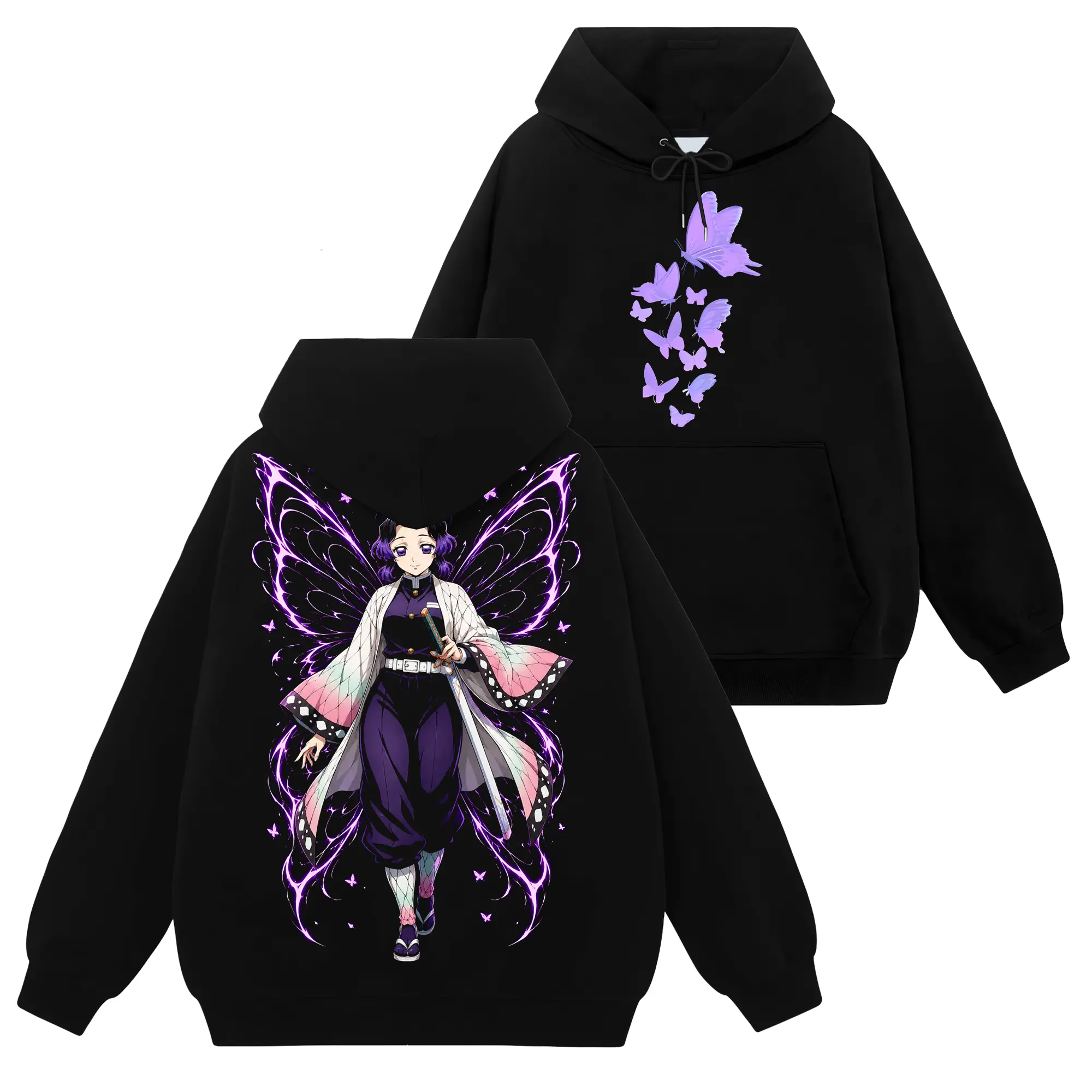 [Shinobi Shop] Kochou Shinobu - Demon Slayer Kimetsu No Yaiba #221 Hoodie T-Shirt Sweatshirt, Retro Vintage Unisex Graphic 90s Cotton, Gift For Wibu, Anime Manga Y2K Streetwear Fabric Womenswear