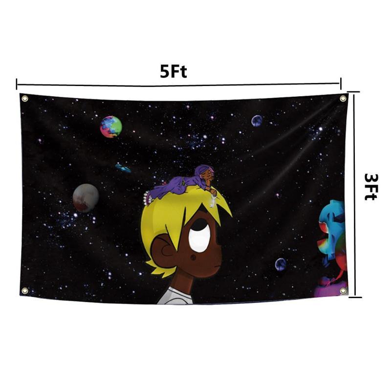 Luv vs the World  Flag Tapestry (3x5ft,Durable, Polyester) Brass Grommets For College Dorm Man Cave