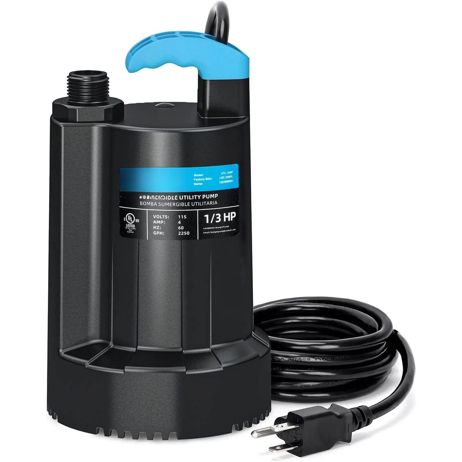 1/3 HP Sump Pump