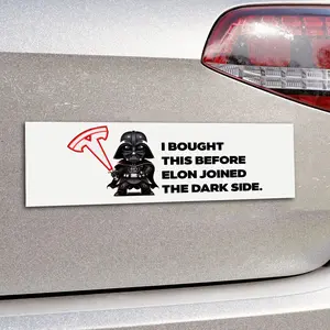 i bought this before elon joined the dark side CAR MAGNET, Elon Musk, Aufkleber, Carsticker, Tesla, Musk