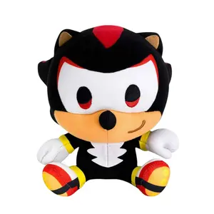 Great Eastern Entertainment Sonic The Hedgehog GE Plush - Sd Shadow Sitting 7" with Black and Red Design, Includes Accessories