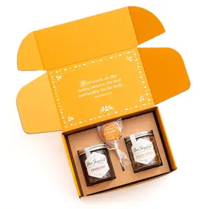 Gratitude Gift Set – Artisanal Honey & Tea Collection with Cranberry Honey, Cider Spice Tea & Cinnamon Honey Lollipop