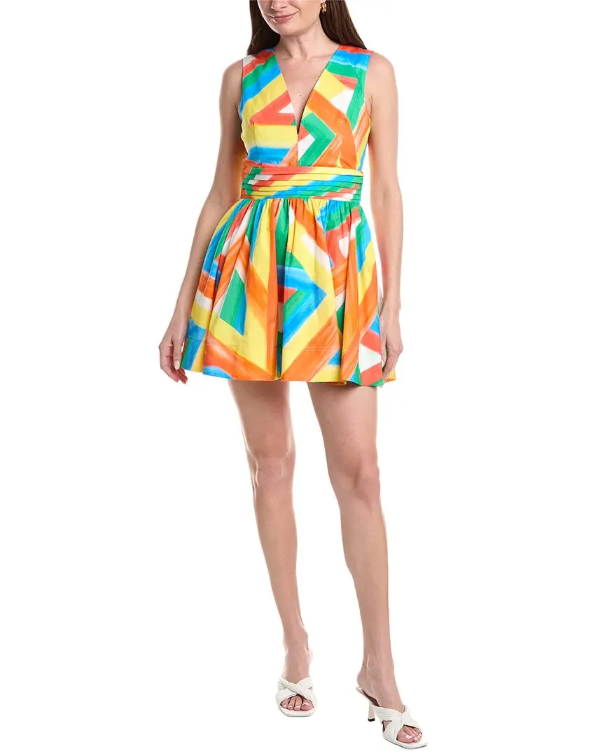Milly Nikki Stripe Poplin Mini Dress