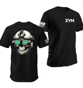 Zyn Special Forces Shirt Casual Cotton, Operator Skull Graphic for Men’s Streetwear Style, Army Shirt, Good Graphic Shirt, Made In USA, Full Sizes