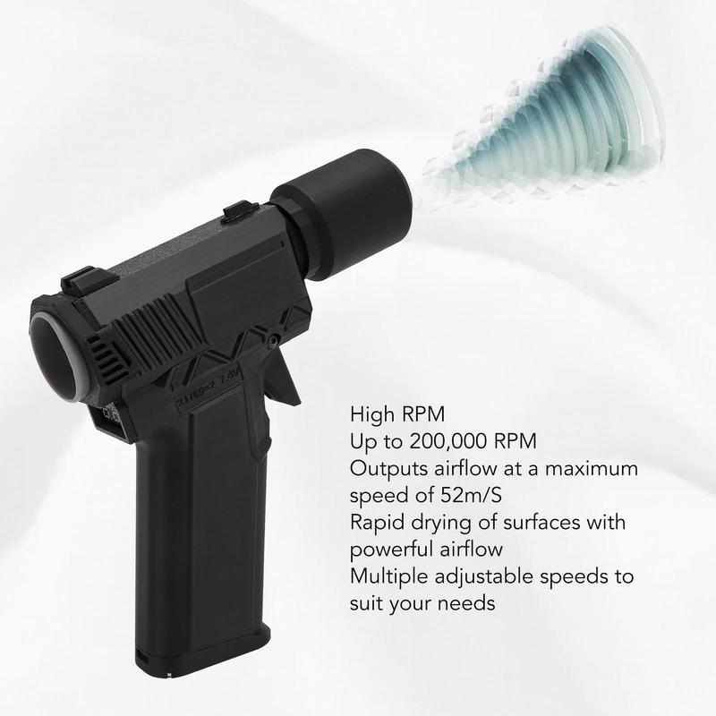 Electric Air Blower, Multifunctional High-Efficiency Air Blower, 200000RPM Brushless Speed Regulation, Type-C QC15W Fast Charging, Mini Spray Air Blower, Mini Electric Cleaner, Suitable for Cars, Computer Keyboards, Lenses, and Outdoor Use