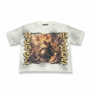 Rebel Minds 'Set You Free' Cropped T-Shirt (Cream) 610-11160