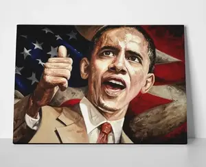 Barack Obama Painting Poster - Barack Obama Wall Art - POSTER NO FRAME