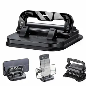 2-in-1 Rotation Car Phone Mount Built-In Parking Number Sign, Family Car Dashboard Navigation Support & Temporary Parking Number Showing, Universal Vehicle Phone Holder Bracket, Shock Resistant Simple Operation Auto Supply, Dashboard-Mounted Mounts & Hold
