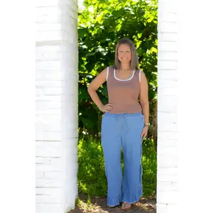 Ruffle Jeans