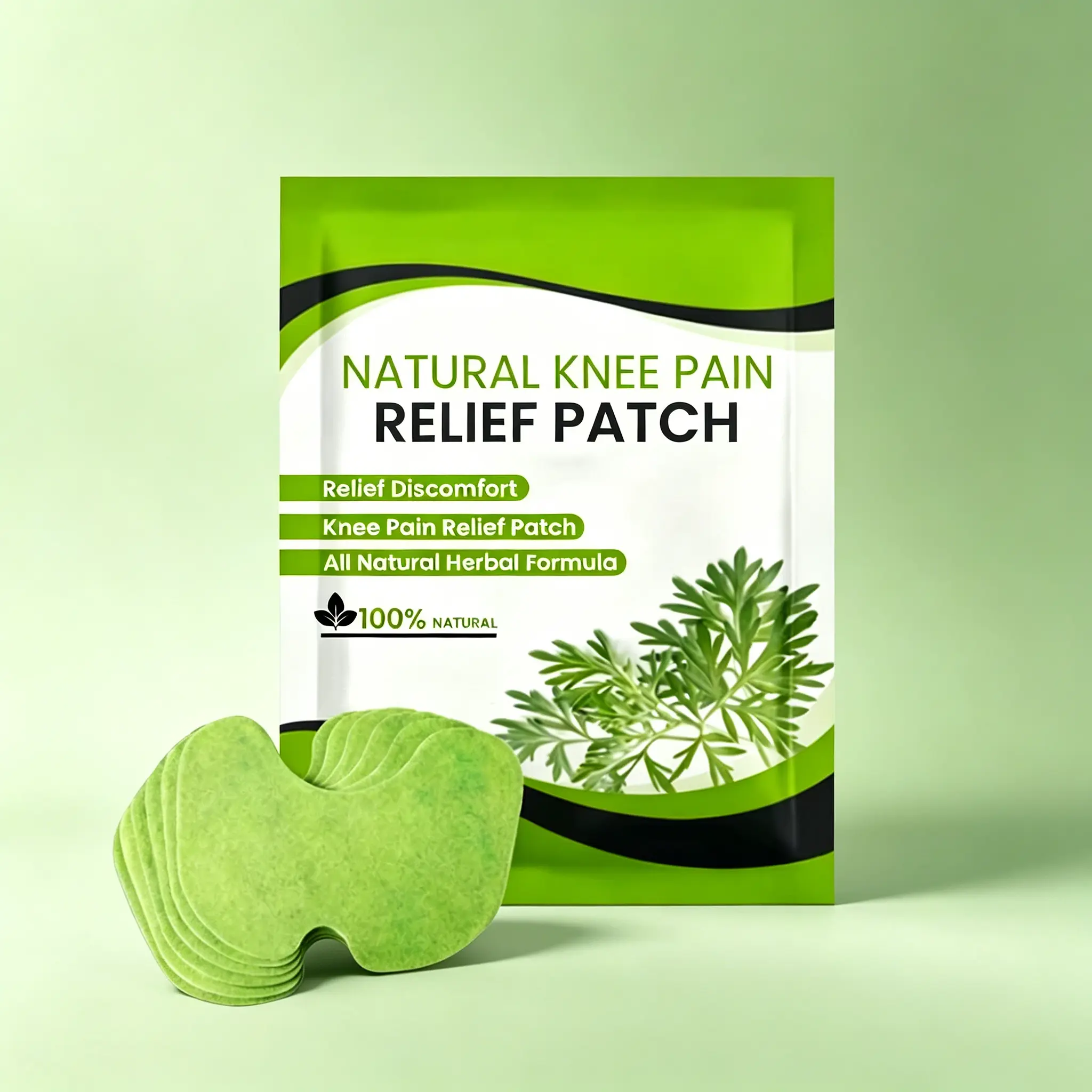 Natural Knee Pain Relief Patch – Herbal Formula Soothes Discomfort, 100% Natural Ingredients for Daily Knee Care
