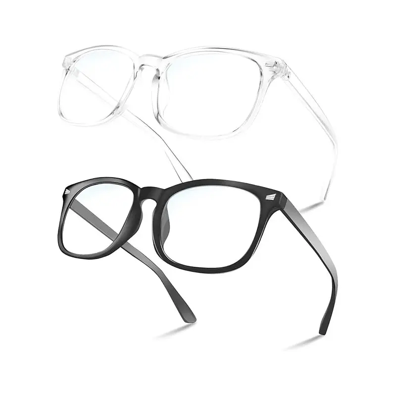 Blue Light Blocking Glasses for Women – Square Frame, PC Lens, Model 8082 | Anti-Eye Strain, Lightweight & Stylish for Office & Study Daily Durable