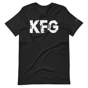 KFG Glitch Logo Unisex Summer T-Shirt, Cotton/Polyester Blend, Soft Stretch Material