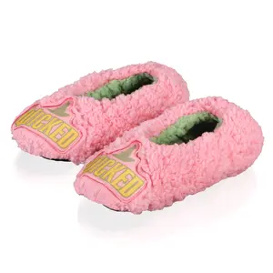 Wicked Slippers Adult Mushie Slipper Socks with Non-Slip Sublimated Sole 1 Pair