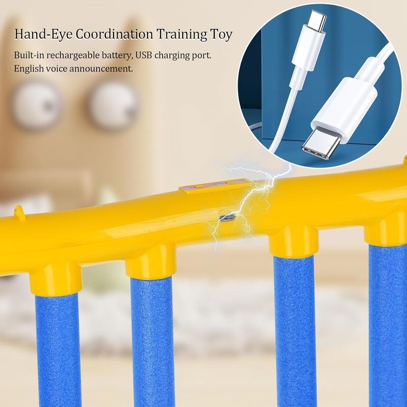 Reflex Drop Sticks Challenge Game - Hand-Eye Coordination Training Toy with Remote Control & 3 Adjustable Speeds | Portable Reaction Training Tool for Kids & Adults