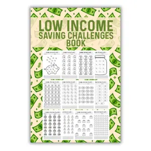 Summer Spring Gift low income savings challenge book 2025: Easy and Simple challenges To Save from $50 to $3000 with Daily and Weekly Cash Savings Tracker