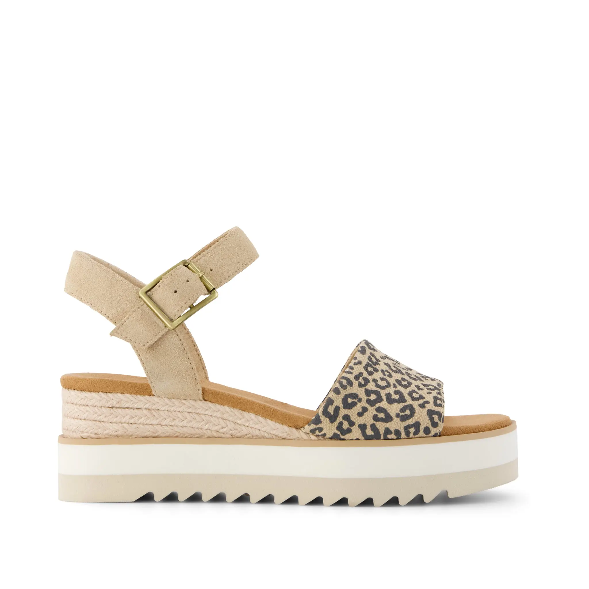 Womens Diana Wedge Sandal Natural Leopard Print Womens Diana Wedge Sandal Natural Leopard Print