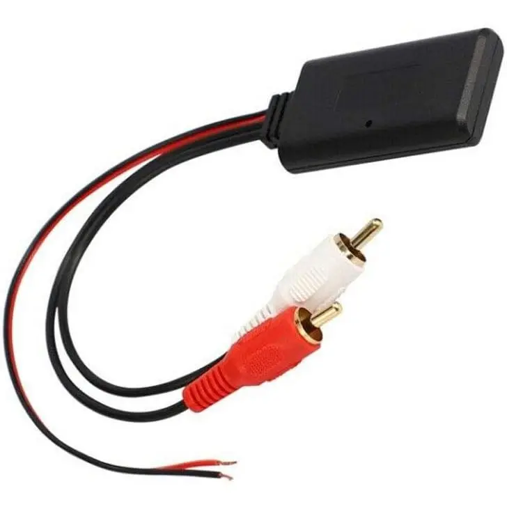1-Count Universal Fit 5.0 Version RCA Auxiliary Audio Module Adapter with Master Chip, Compatible with 2RCA Aux, Bluetooth Accessories, RCA Plug, Distortion-Free Sound, Version 5.0