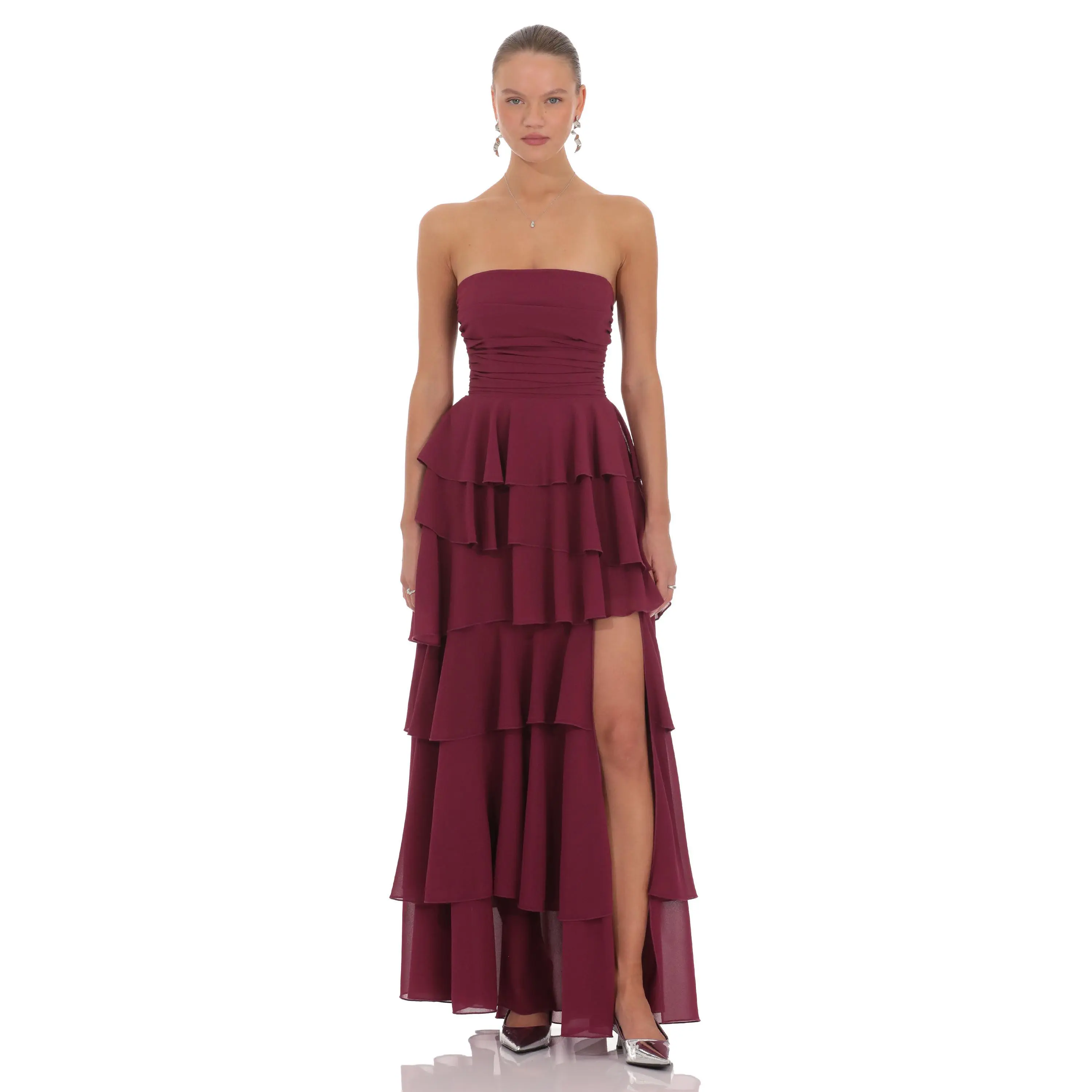 Stella Maxi Dress in Red