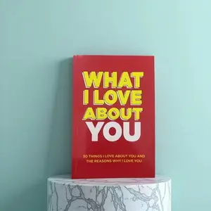 1pc/2pcs English Love Travel Diary Notebook, Couple DIY Memory Book, 30 Details I Love You, Perfect Gift for Couples