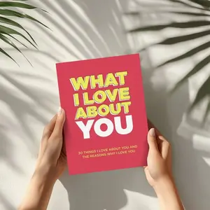 Fill-In-The-Blank Gift Book, Reasons I Love You Series, Anniversary Gifts for Couples, Romantic Keepsake Book, Personalized Love Story, Emotional Bonding, Blank Paper Journal