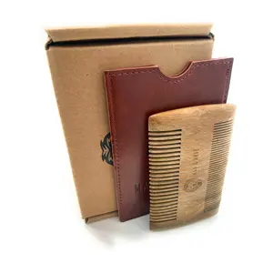 Green Sandalwood Beard Comb