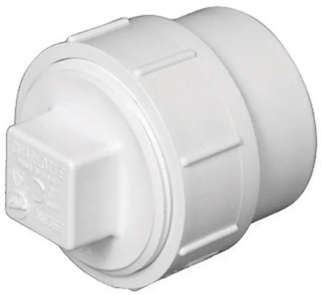 Charlotte Pipe & Foundry PVC00105X1000HA Bulk PVC-Dwv Clean-Out Adapter, 3 in., 10a, 4.3" h, 4.5" w, 4.5" l, Spigot Household Appliance Part