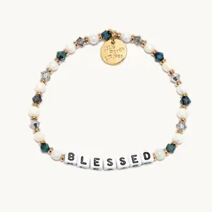 Little Words Project, Blessed Friendship Bracelet – Handcrafted Beaded Bracelet, Choose Your Size