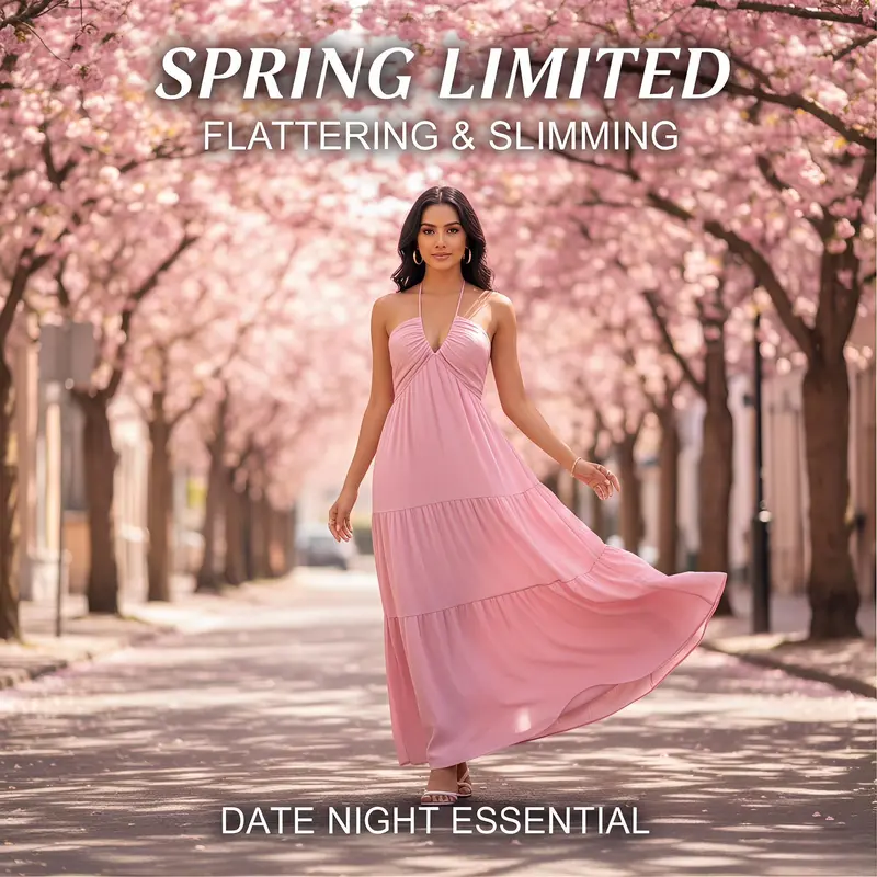 Asos long dress pink