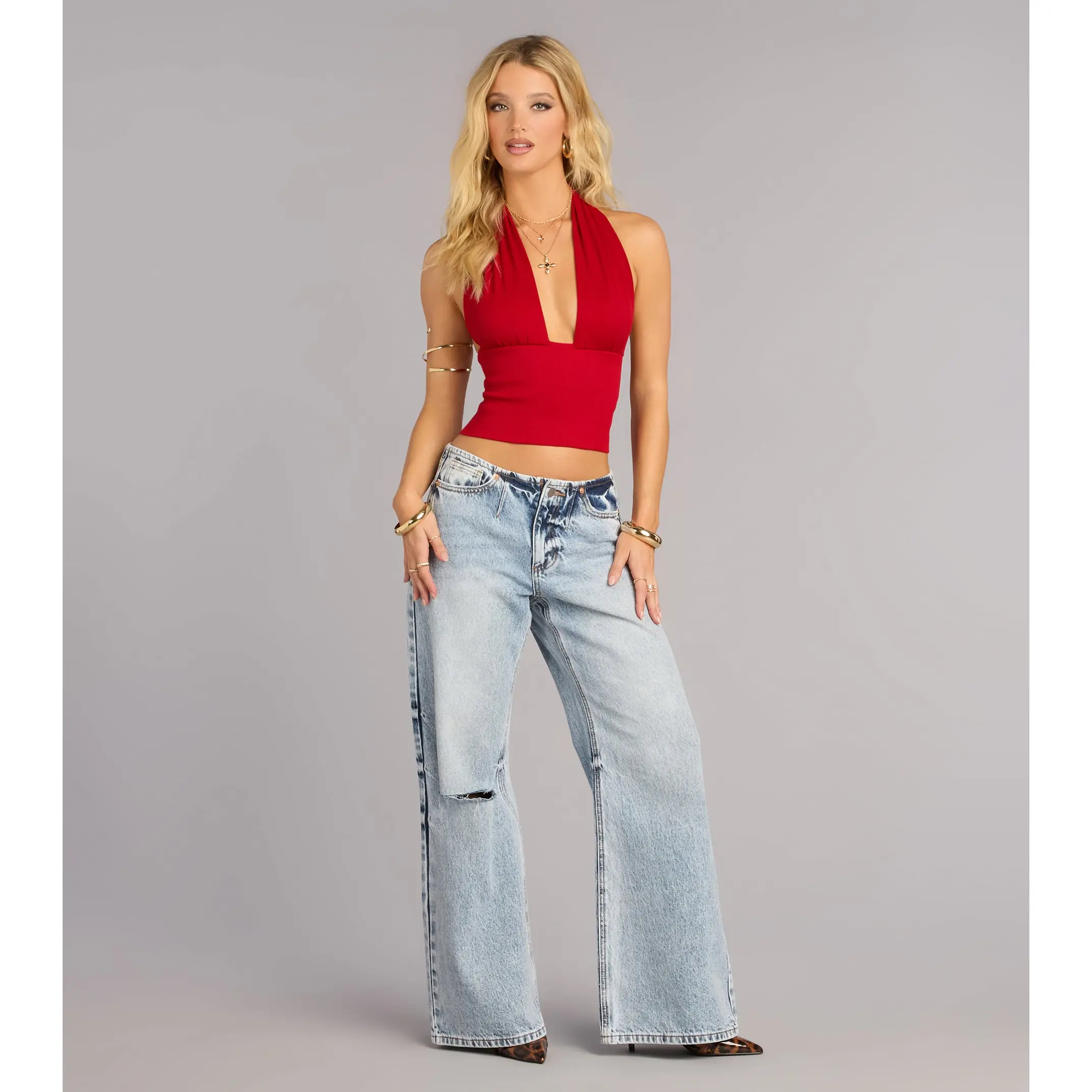 Worn In Energy Wide Leg Denim Jeans