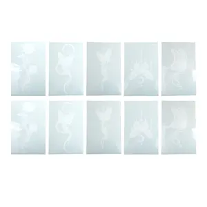 VOCOSTE Personalized Butterfly Temporary Tatto White 10 Pcs