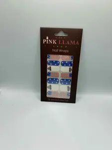 Fashion Nail Wraps. NO UV NEEDED. 4th of july designs. More than 20 designs. EASY to apply EASY to take off. Use it on your Acrylic Nails. Salon Quality Nails