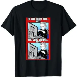 Funny The Code Works Why Programmer Developer Coder T-Shirt