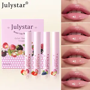 Four-Pack Color-Changing Lip Balm Moisturizing Hydrating Moisture Fruit Flavor Temperature Change, Essential Lip Care Essentials