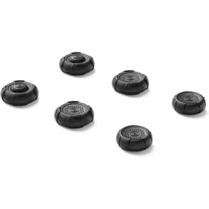 Soft  Thumb Grip Caps for Steam Deck Joystick, Thumbsticks Cover Set Compatible with Steam Deck Only, 3 Pairs / 6 count (Black)