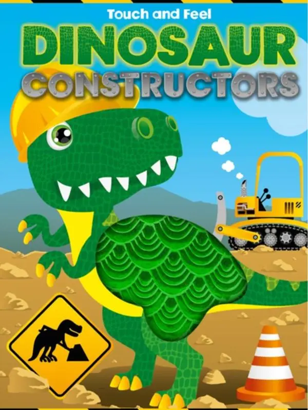 Interactive Touch-and-Feel Dinosaur Constructor Board Book - Toddler Learning Activity Book with Interactive Design, Early Learning Educational Materials