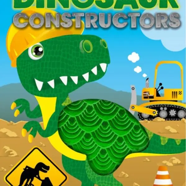 Dinosaur Interactive Activity Book for Toddlers - English, Touch-and-Feel Constructor Board Book, Interactive Design, Sensory Experience, Promotes Engagement, Early Educational Supplies