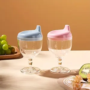 HOTMIR 5.07 oz training cup, shatterproof juice and milk drinking goblet, suitable for parties, holidays, and birthdays, with lid beverage cup and baby bottle