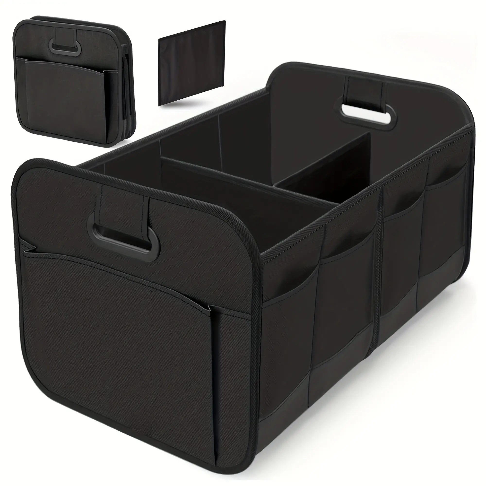 Car Trunk Organizer, Large Capacity Car Storage Holder with 10 Pockets, Fits Suv Sedan Small Van, Essential Car Accessories, Car Interior Accessory