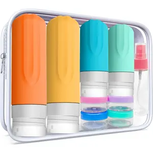 Travel toiletries Leak-proof silicone container Shampoo Conditioner Extrusion Portable travel essentials