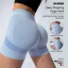 Hijesse High Waist Workout Shorts for Women | Letter Print Tummy Control Butt Lift Gym Shorts，Women's High Waist Workout Shorts, Scrunch Butt Gym Shorts, Athletic Shorts for Women