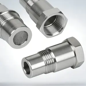 SpringTok Stainless Steel Threaded Adapter with Filter Screen, 4-Pack Industrial Hardware Fitting