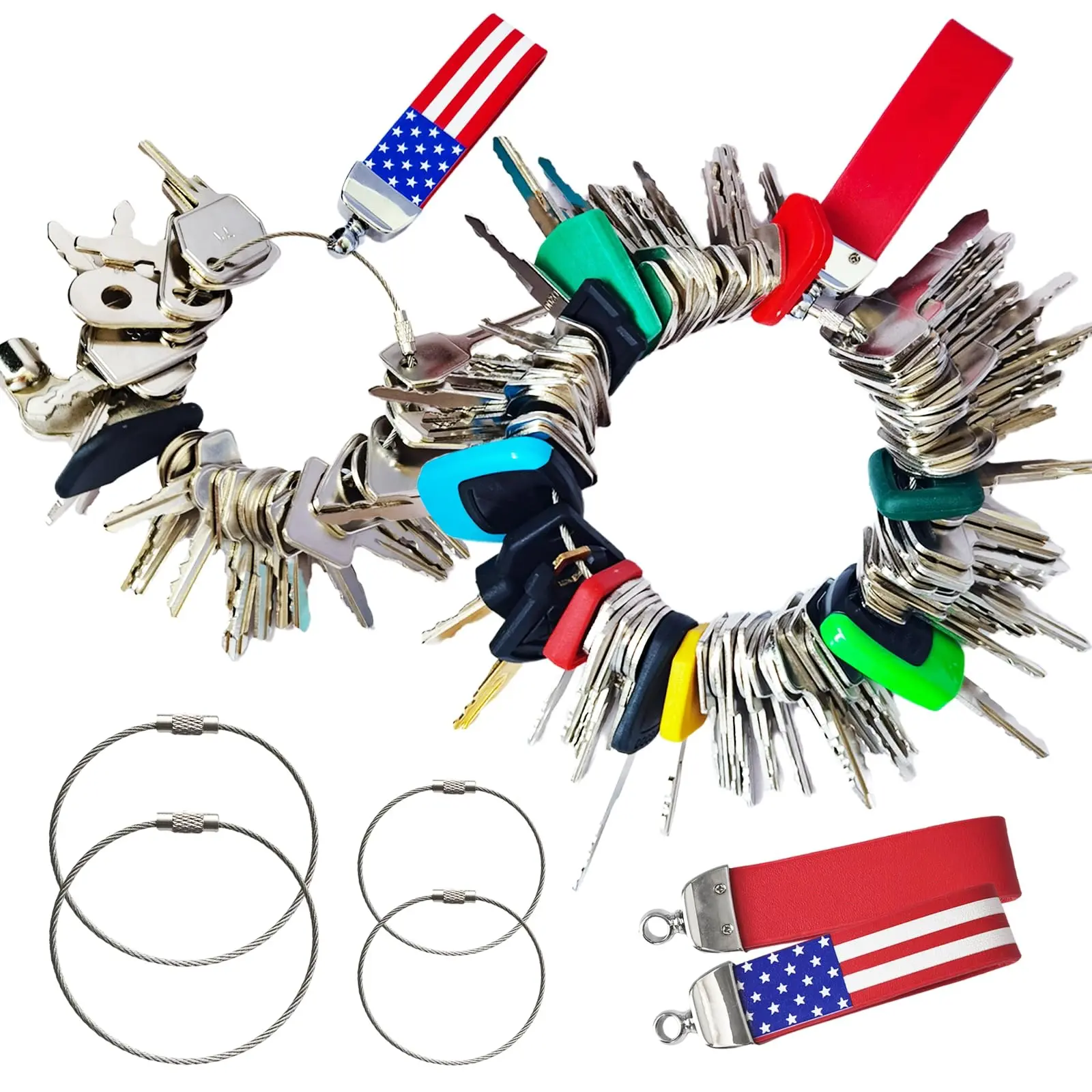 115 Non-Duplicated Full Range Master Equipment Kits Set, Original Construction Excavator Dumper Dozer Ignition Operator Ke-ys for Construction Heavy equiptment