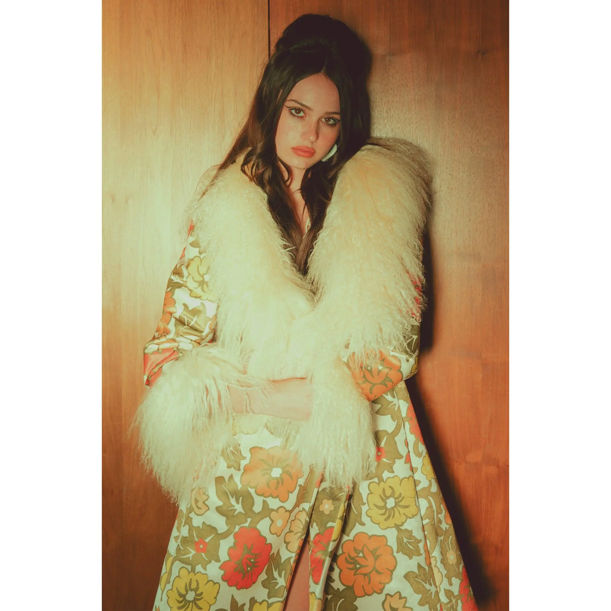 The Michelle Floral Afghan Coat